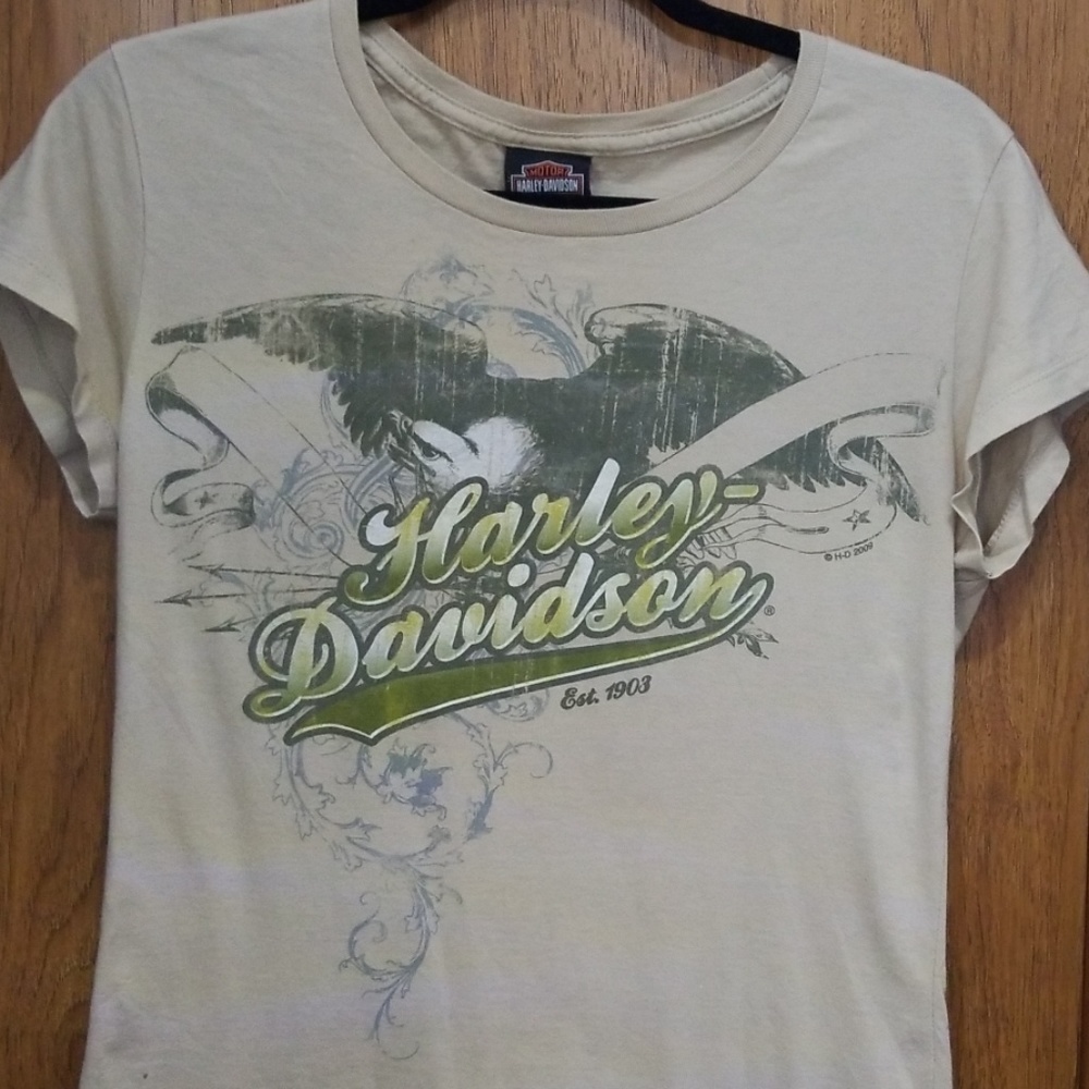 Harley Davidson Tan Tee size XL